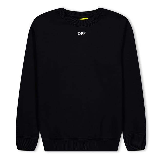 Stamp Cotton Jersey Sweatshirt Juniors
