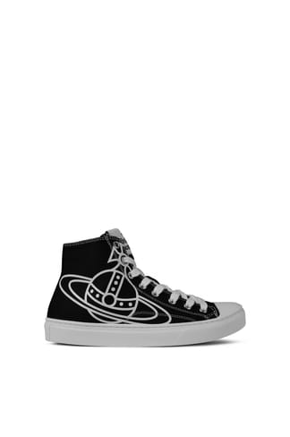 Black Vivienne Westwood Plimsoll High Top Trainers Get The Label