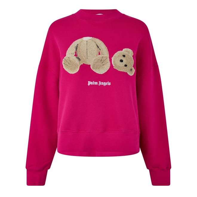 Bear Graphic Relaxed Fit Crew Neck Sweater