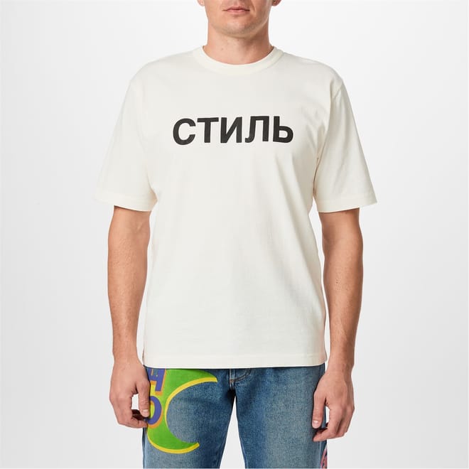 Regular Fit Lettering Crew Neck T-Shirt