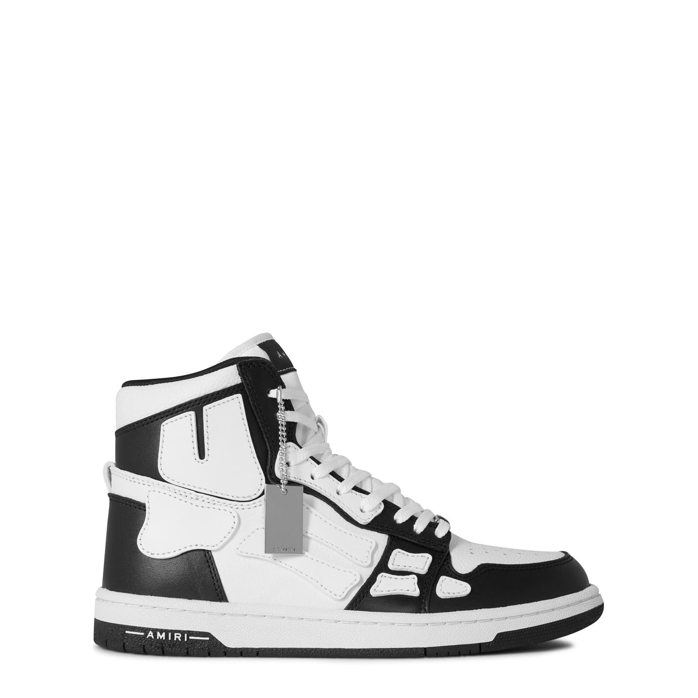 Black Amiri Skeleton High Top Trainers - Get The Label