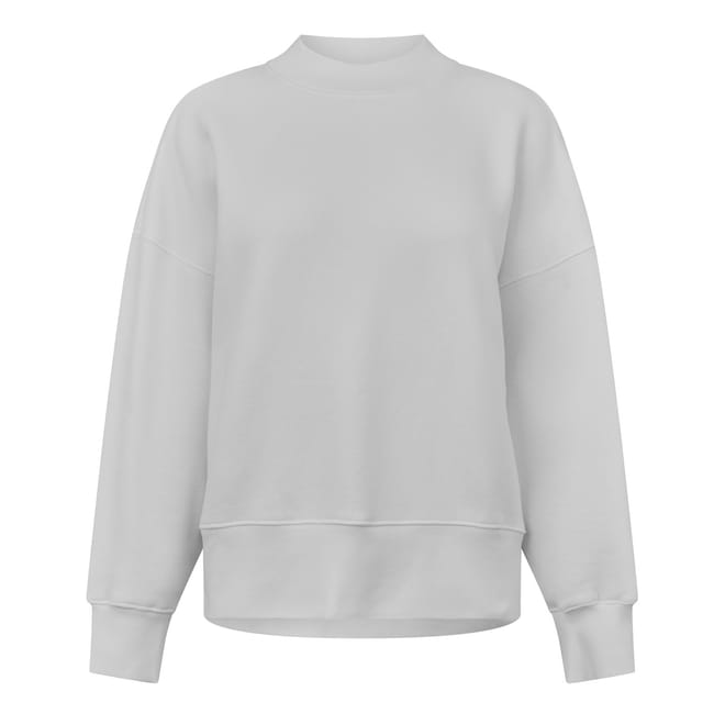 Classic Curved Logo Crew Neck Sweater Ladies