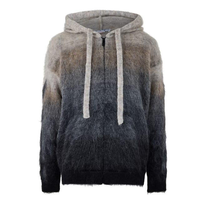 Off Diag Relaxed Fit Hooded Jacket