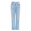 Criss Cross Upsized Straight Jeans