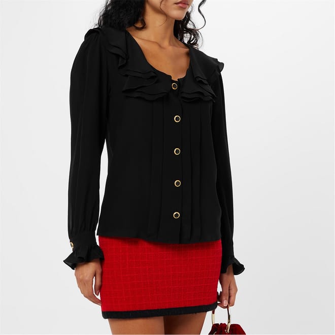 Long Sleeve Silk Blouse