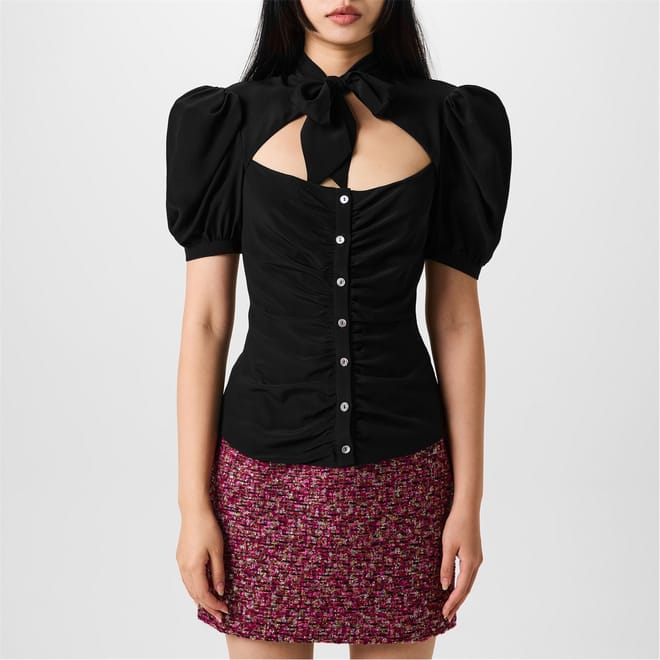 Draped Bow Blouse