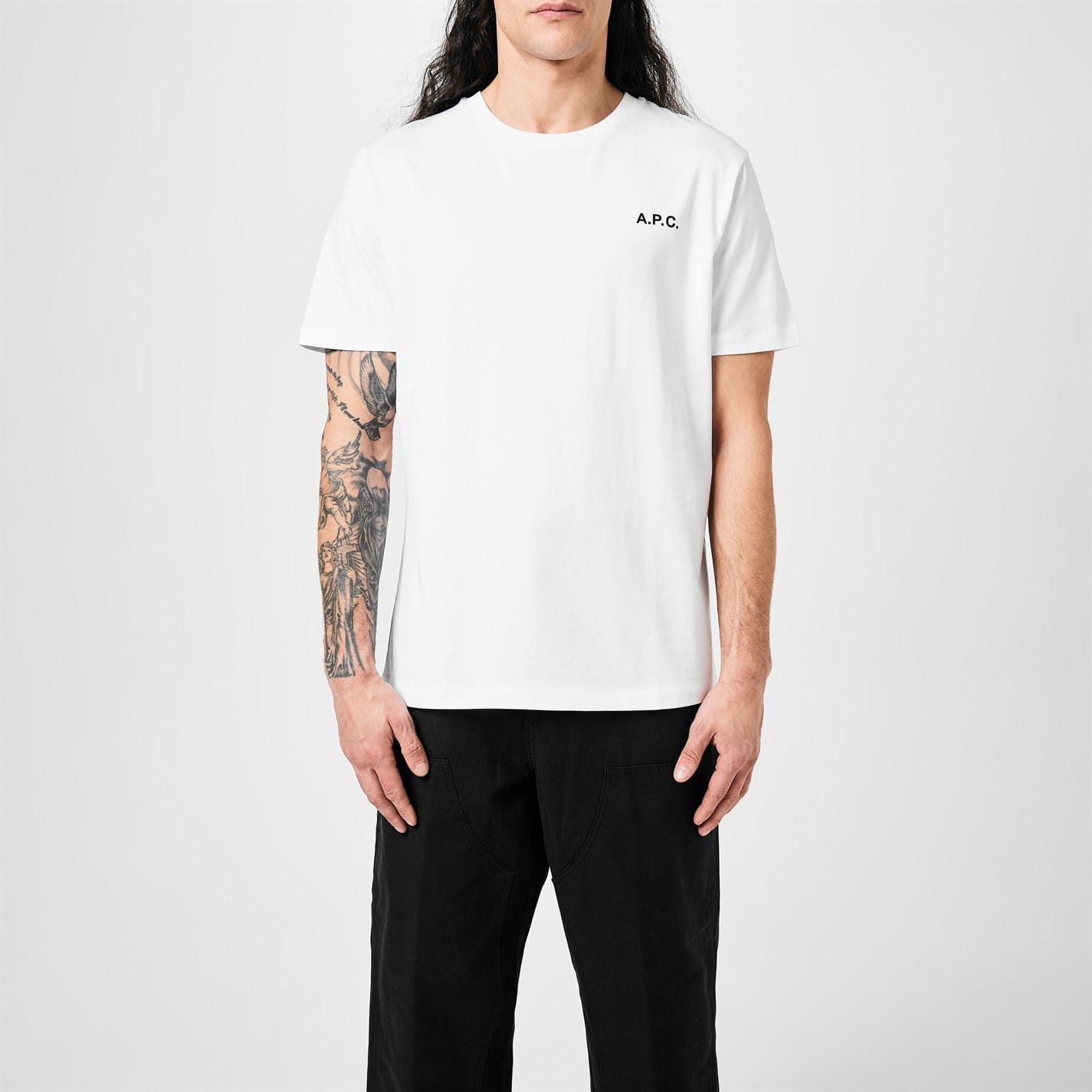 A.P.C｜SHORT-SLEEVED ROUND NECK T-SHIRTS (Wave T-Shirt ( Wave T-shirt | Basic organic jersey | A.P.C. Ready-to-Wear