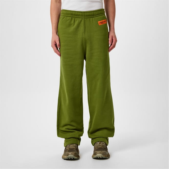 Solid Patterned Wide Leg Sweatpants