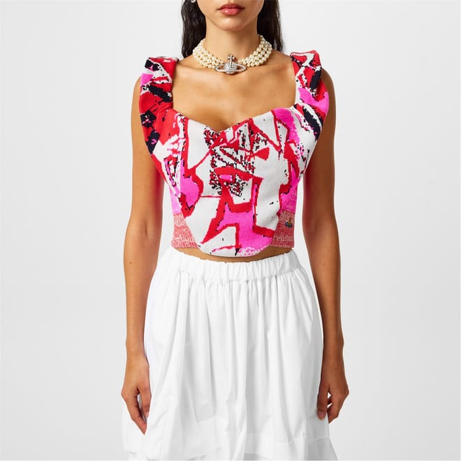 Viv Graffiti Slim Fit Cropped Tank