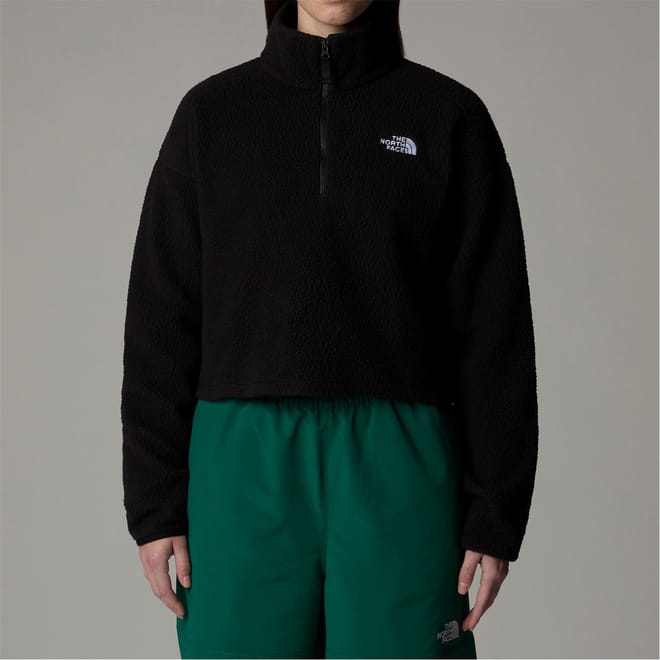 100 Glacier Cropped Quarter Zip Fleece