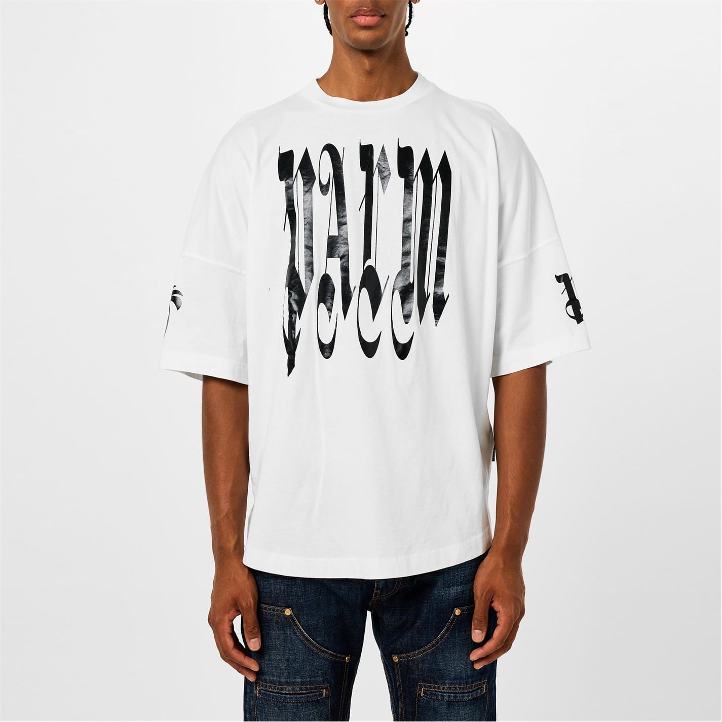 White Palm Angels Gothic Logo T-Shirt - Get The Label