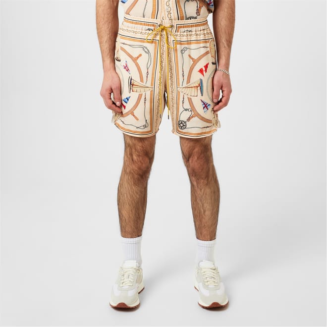 Nautical Silk Shorts