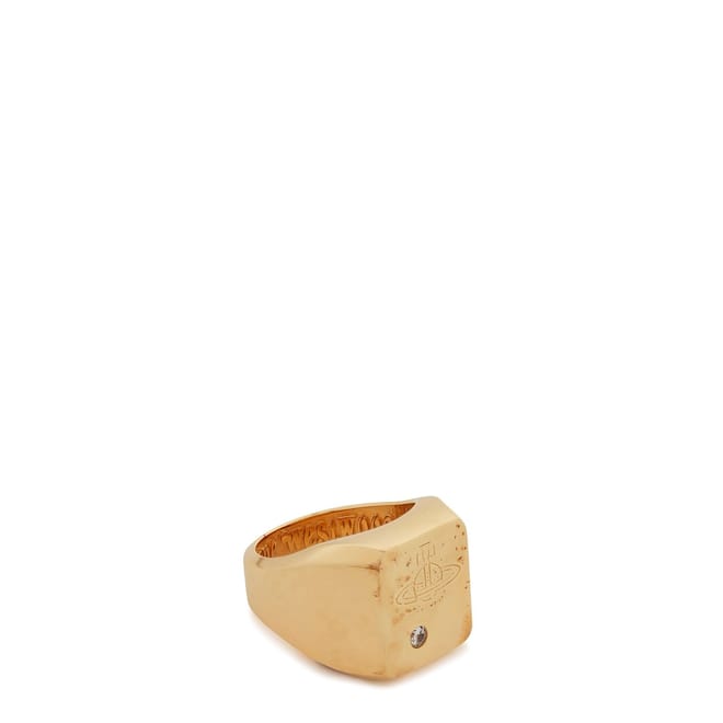Diamond Carlo Ring with Engraved Logo