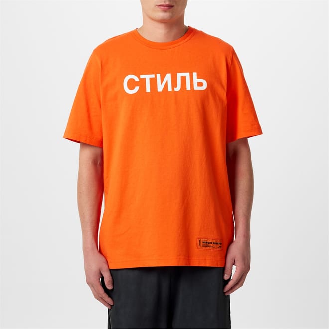 Regular Fit Lettering Crew Neck T-Shirt