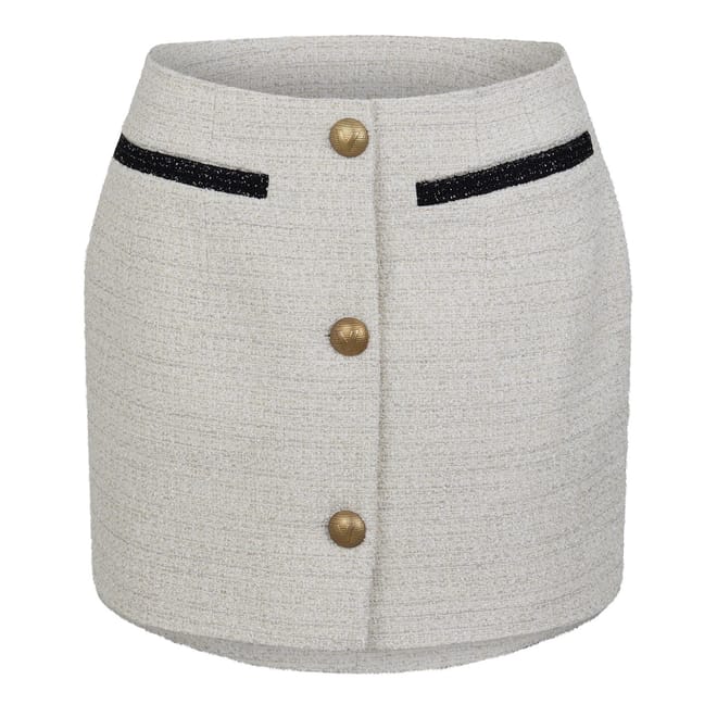 Vete Tweed Heathered Mini Skirt