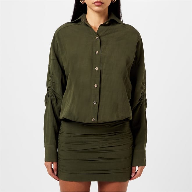 Vivie Collared Neck Mini Dress