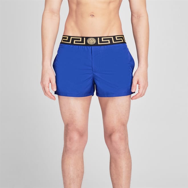 Greca Waistband Swim Shorts