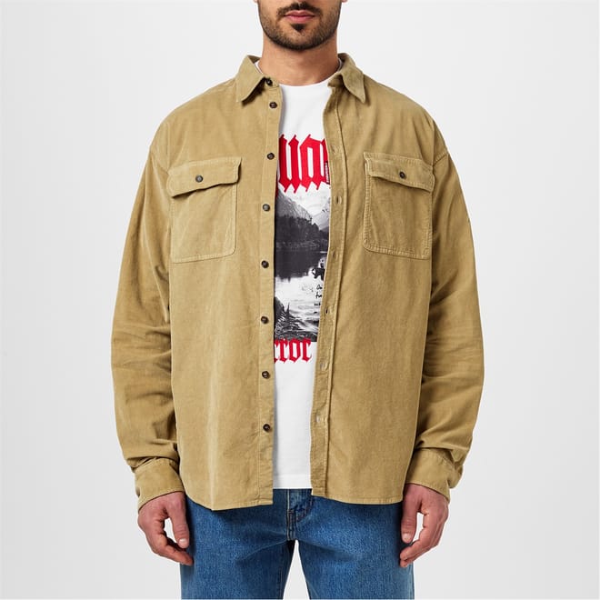 Long Sleeve Corduroy Shirt