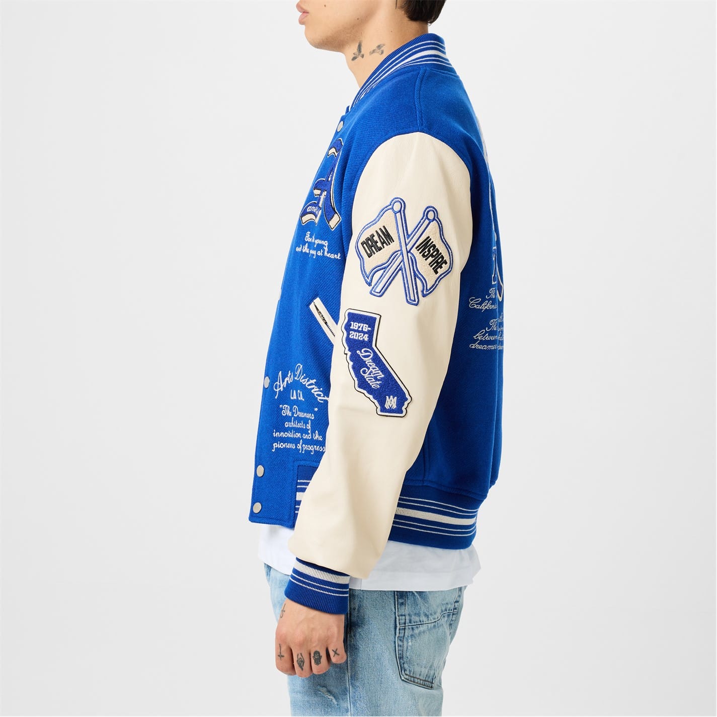AMIRI ドリームチーム アップリケ バーシティ ジャケット org.jpg