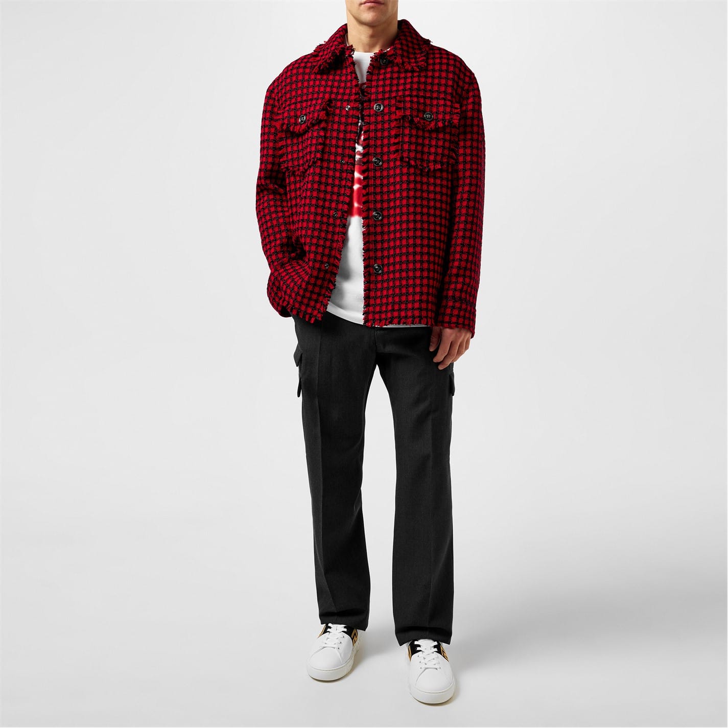 国内発送/送料関税込【VERSACE】 Informal Tweed Jacket 19581988_43823967_1000.jpg