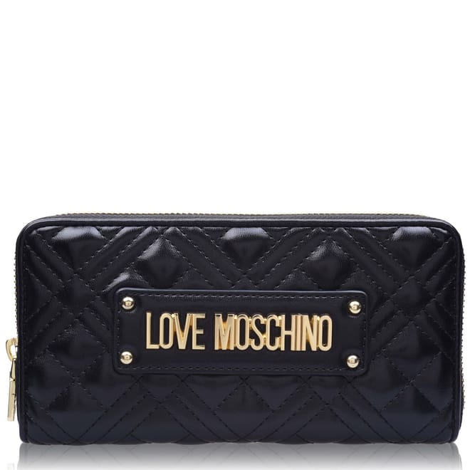 Quilted Logo Zipped Purse