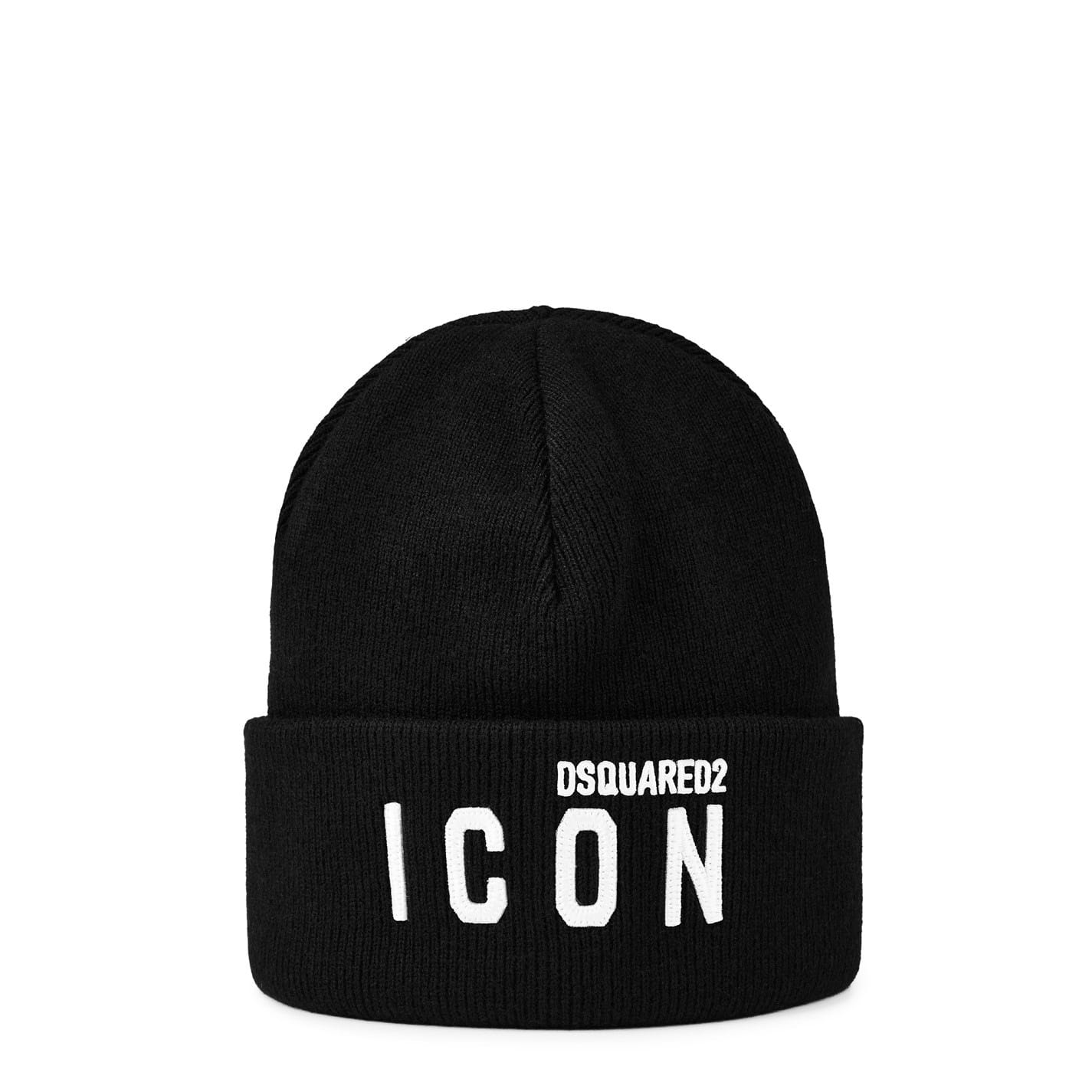 Black DSquared2 Dsq Icon Beanie Get The Label