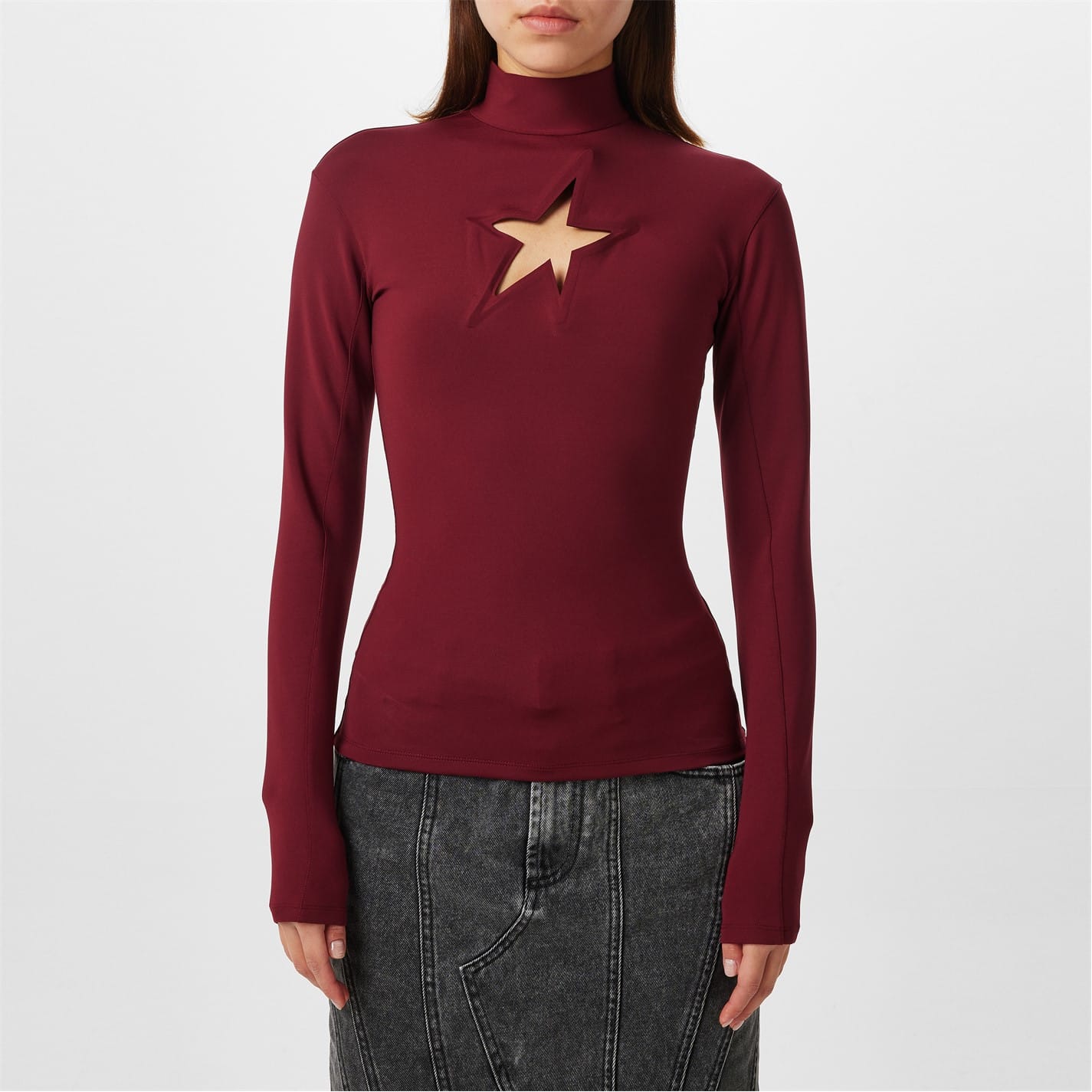 Red Mugler Star Top - Get The Label