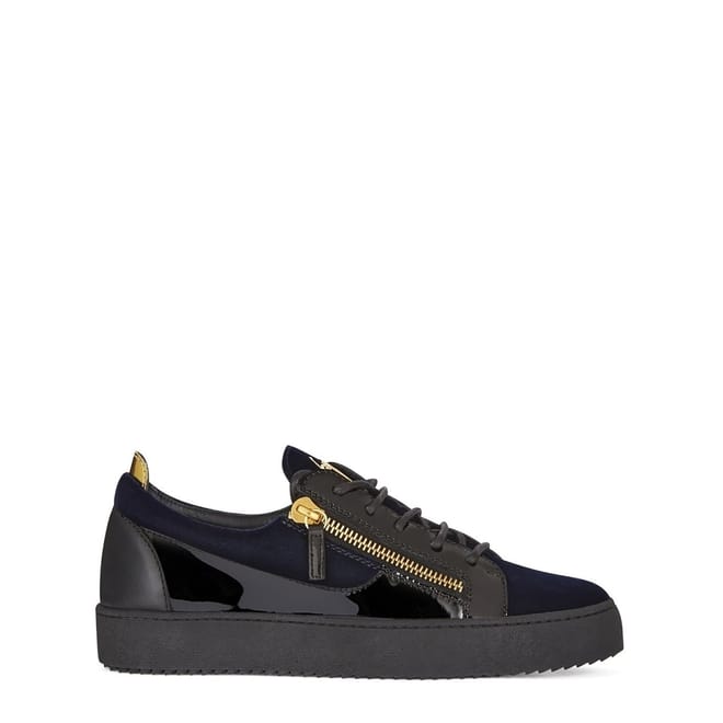 May Velvet Panel Low Top Trainers