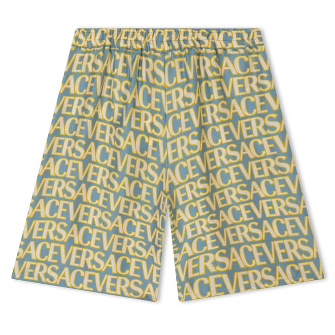 Logo Print Silk Shorts