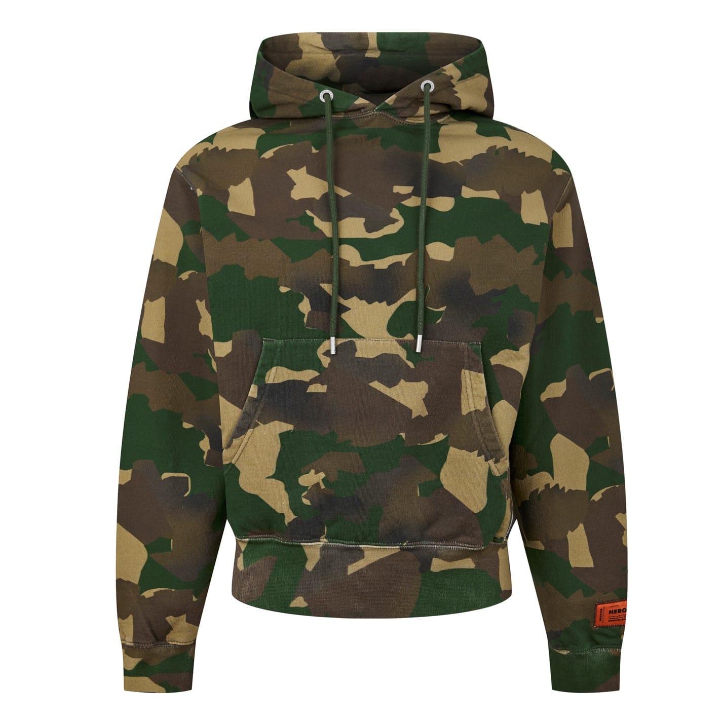 Heron Preston Heron Camo Hoodie in Green