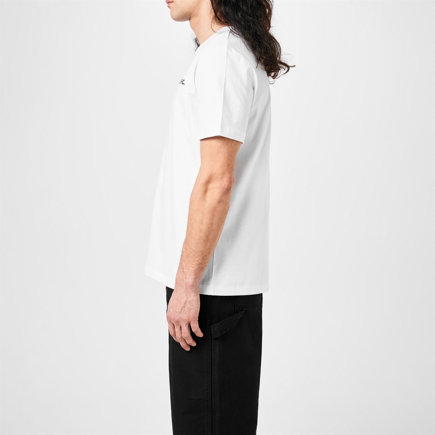A.P.C｜SHORT-SLEEVED ROUND NECK T-SHIRTS (Wave T-Shirt ( A.P.C. - Wave Logo-Print Cotton-Jersey T-Shirt - Gray A.P.C.