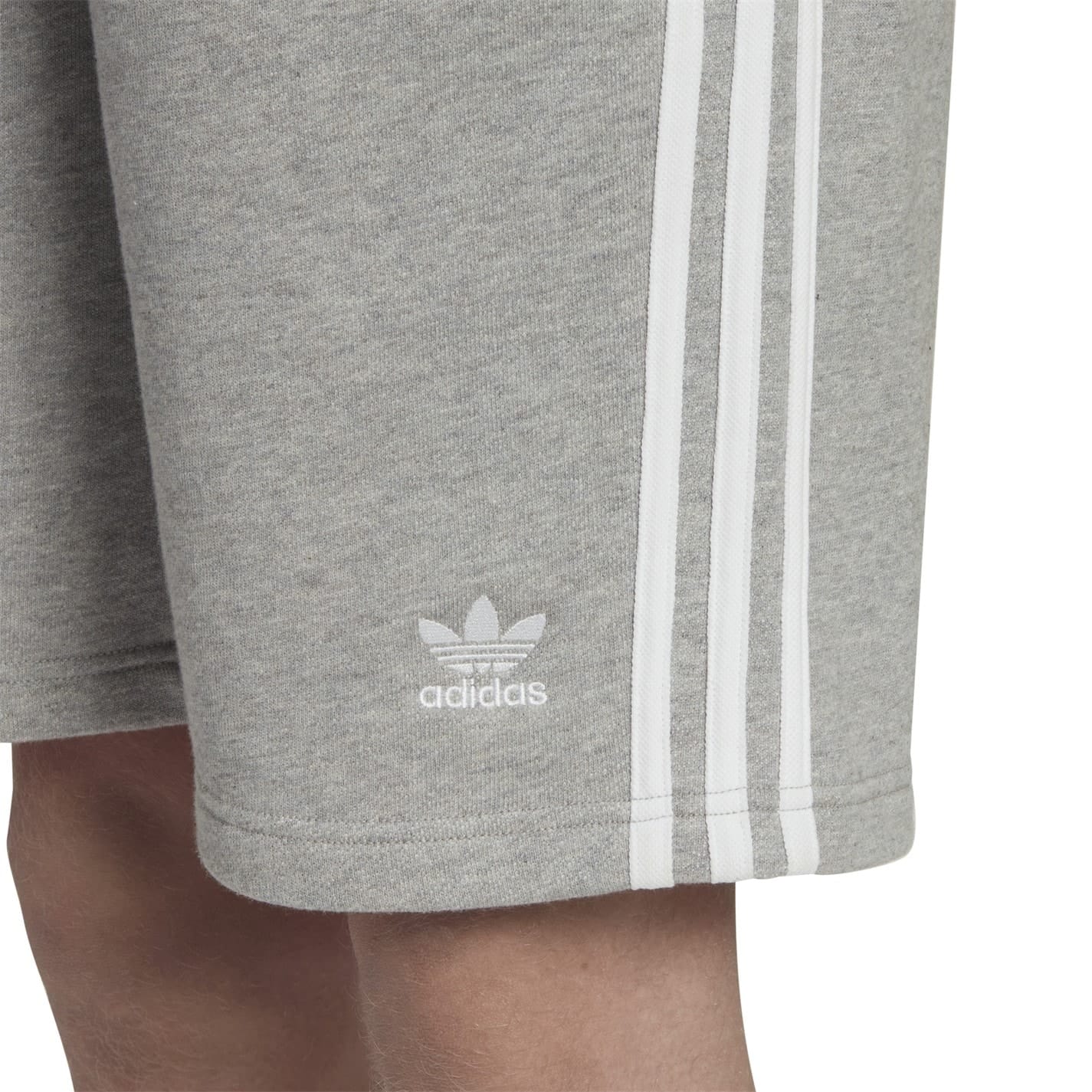 Adidas grey cotton shorts deals