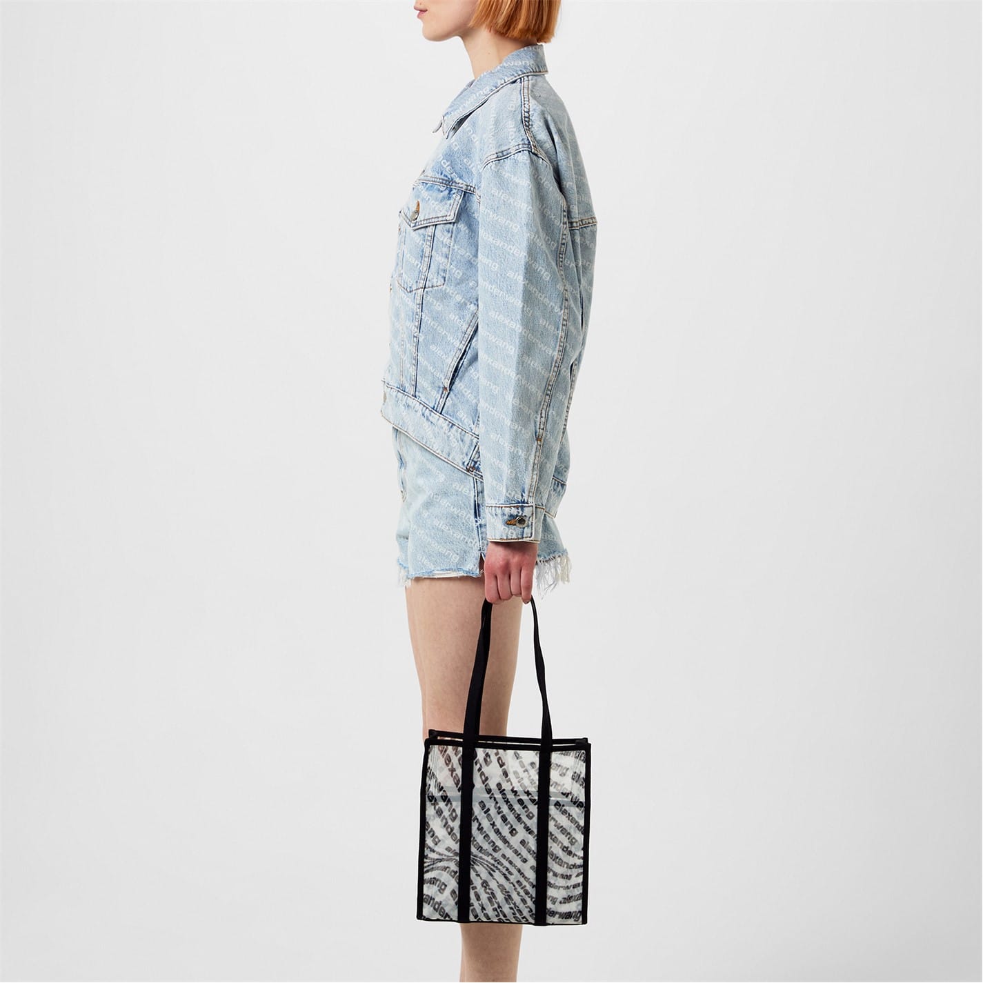 Alexander Wang Wang Logo Dnm Jacket in Blue