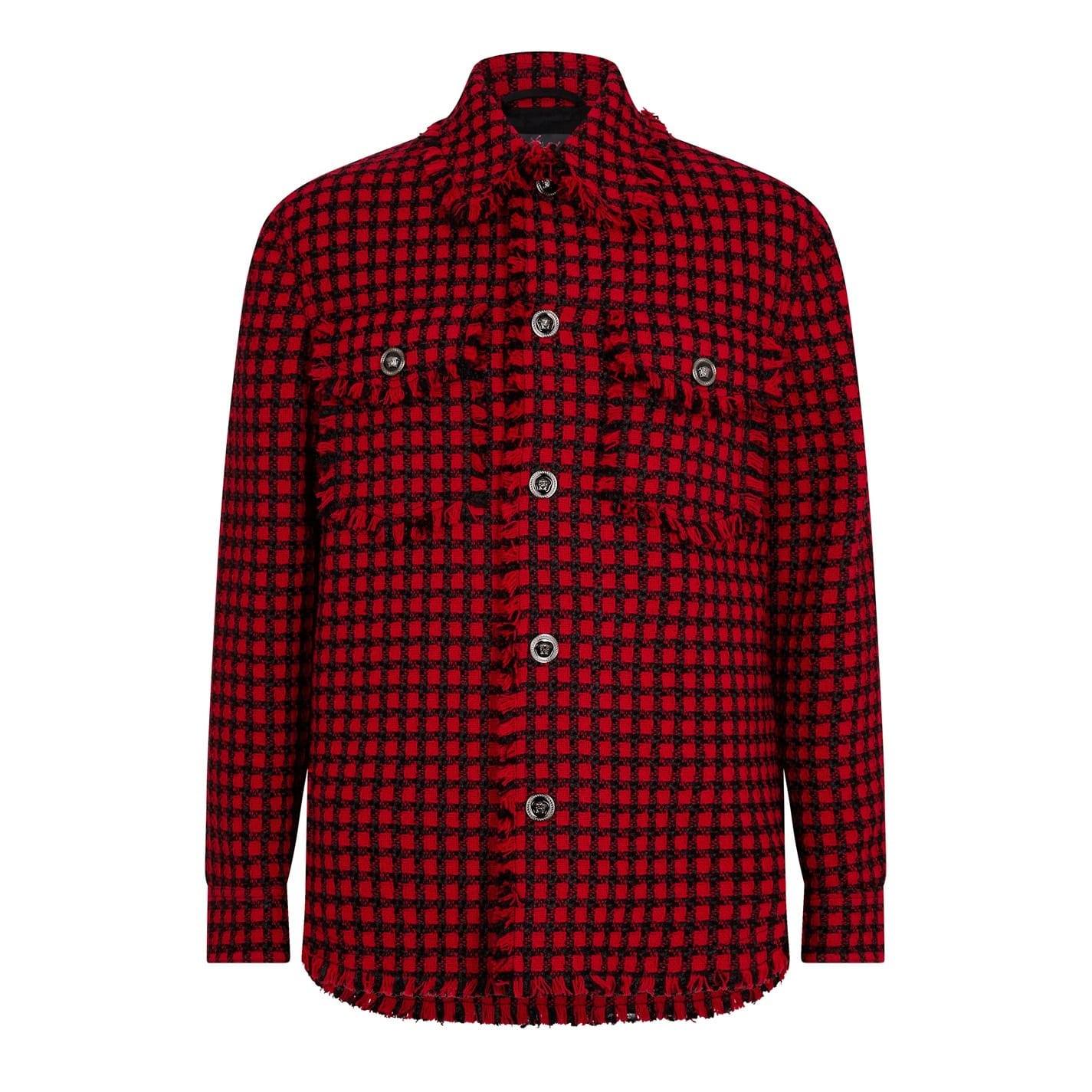 Red Versace Tweed Jacket - Get The Label