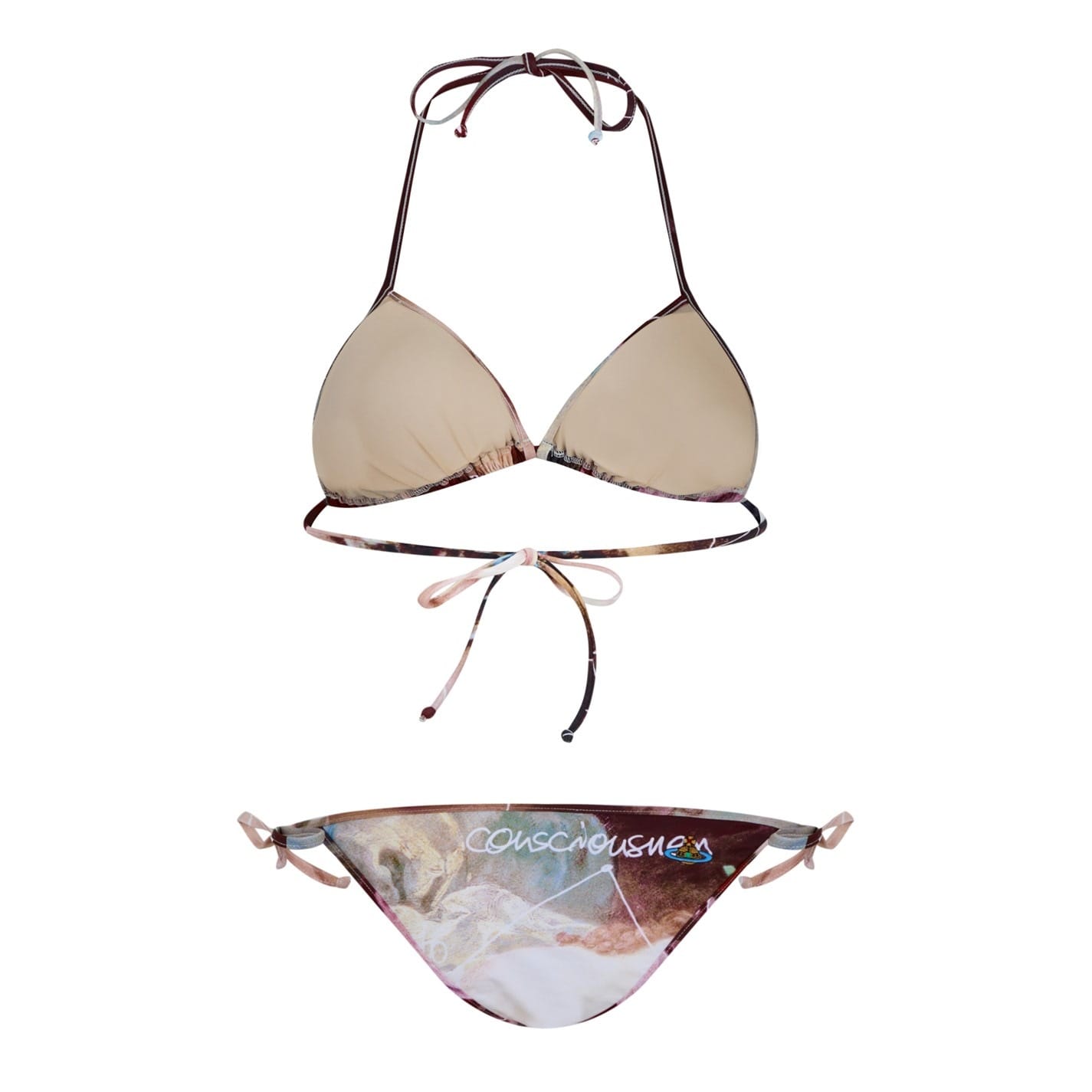 ◆Vivienne Westwood 23SS◆Number 虹色プリント◆三角ビキニ◆ Multi Vivienne Westwood Kiss Padded Bikini - Get The Label