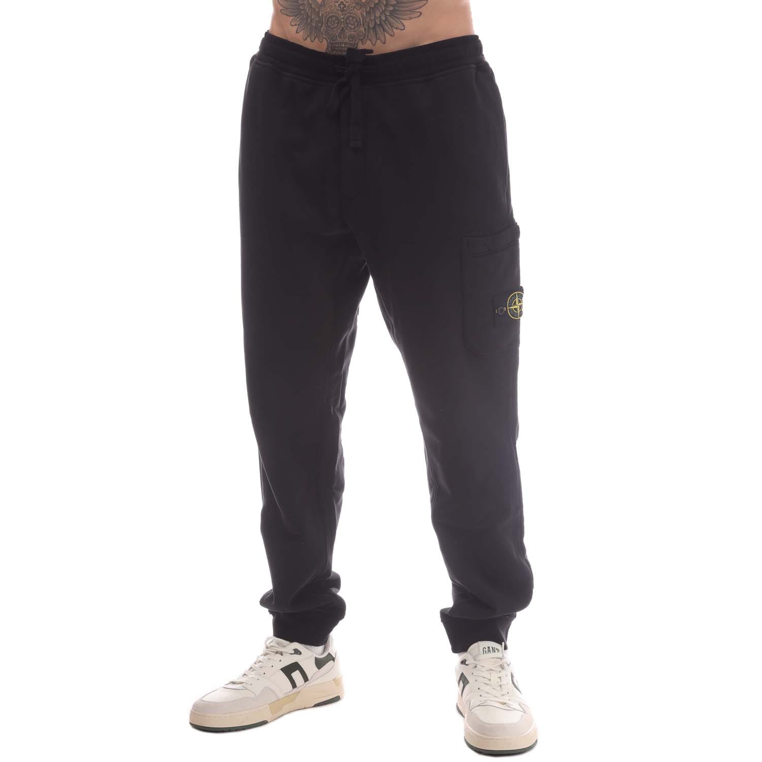 Stone island sweatpants black on sale