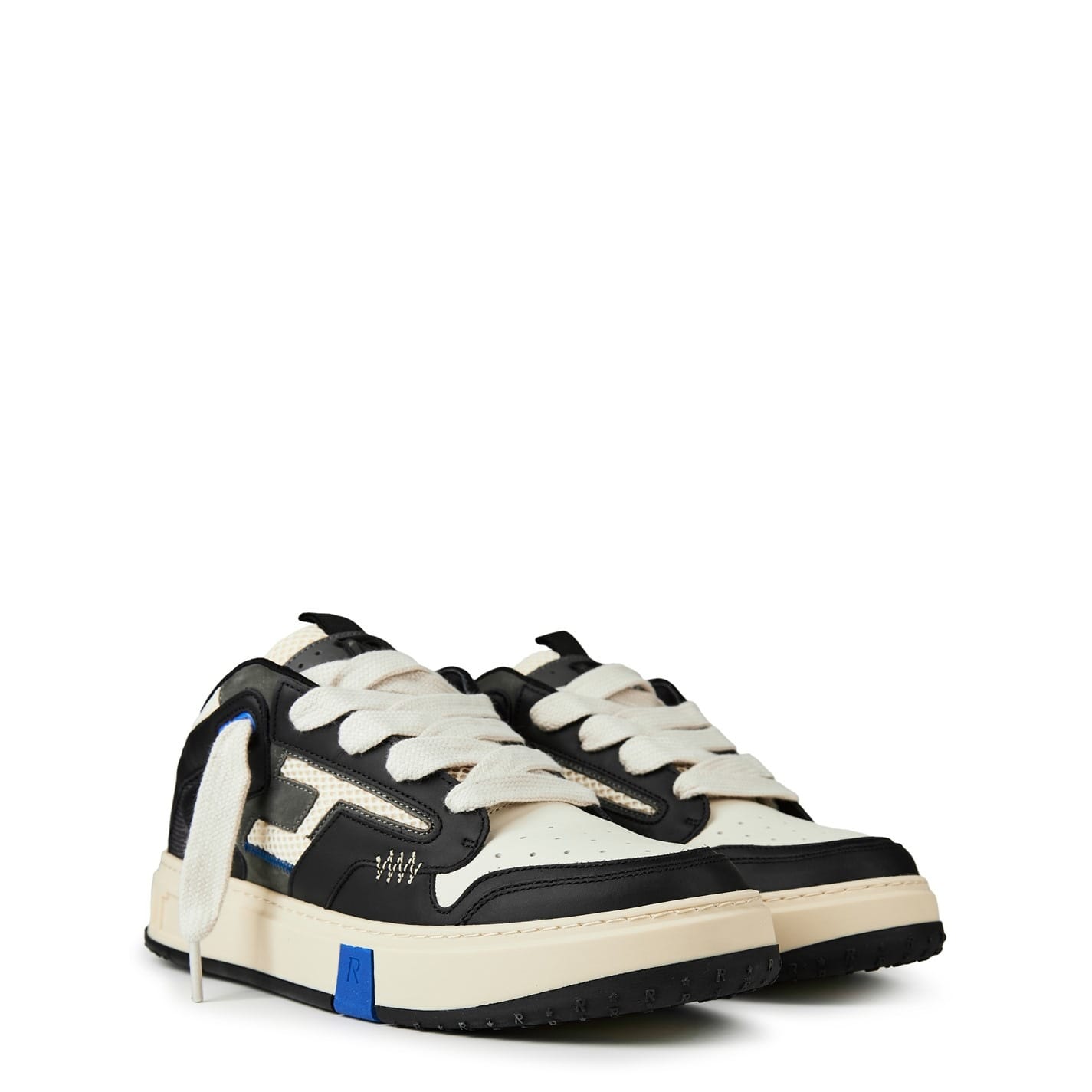 スニーカー REPRESENT Multicolor Leather And Mesh Reptor 2 Sneakers Represent Reptor 2 Sneakers In Multicolor | ModeSens