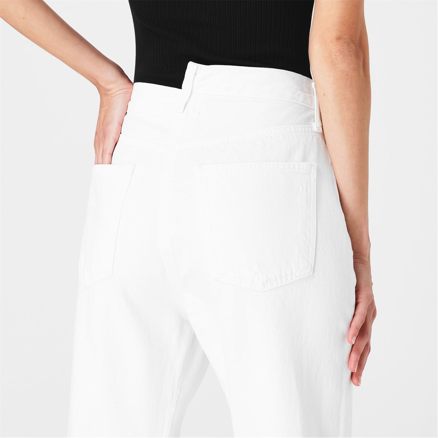 White Agolde Criss Cross Upsized Jeans - Get The Label