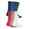 6 Pack Logo Crew Socks Adults