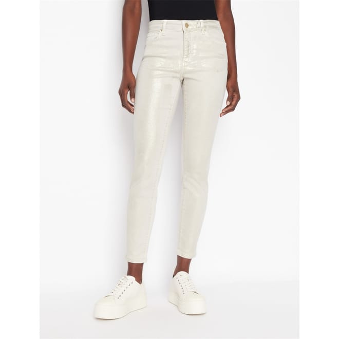 Metallic Skinny Jeans