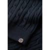 V-Neck Relaxed Fit Cable Sweater
