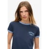 Slim Fit Lettering Crew Neck T-Shirt