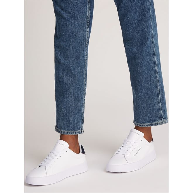 Leather Low Top Trainers