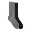 2 Pack Pinstripe Crew Socks