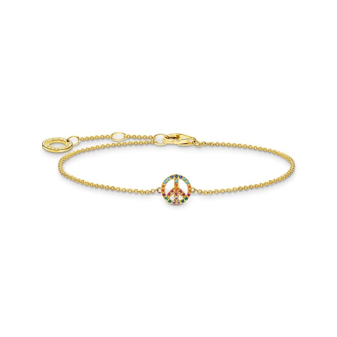 Ruby Sapphire Emerald Charm Bracelet