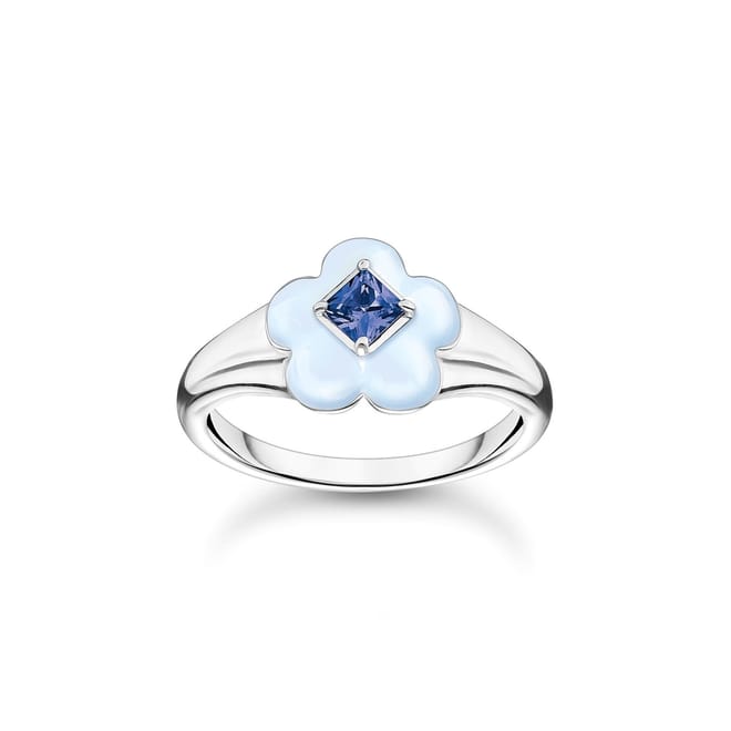 Sapphire Ring with Enamel