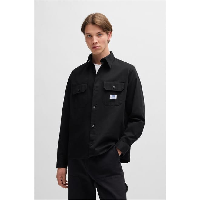 Regular Fit Long Sleeve Overshirt