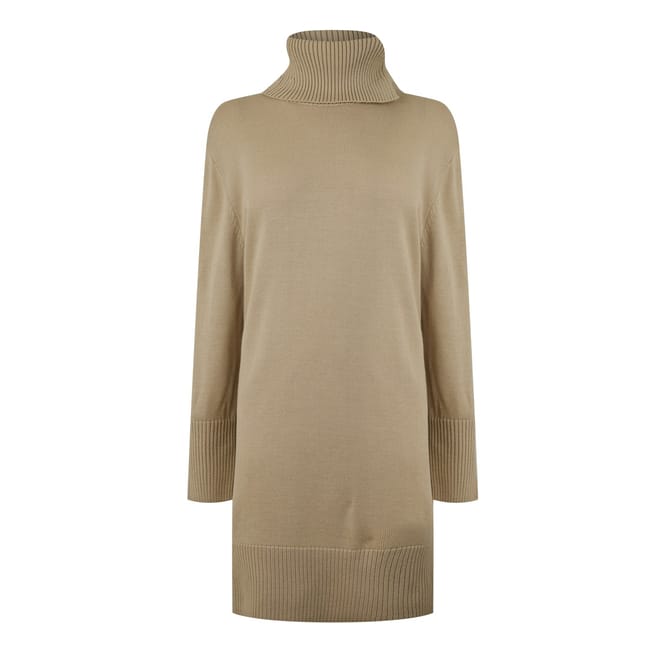 C Feringata Turtleneck Knee Length Sweater Dress