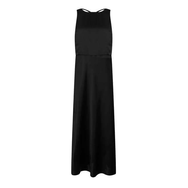 C Danta Scoop Neck Maxi A-Line Dress