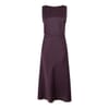 C Danta Boat Neck Midi A-Line Dress